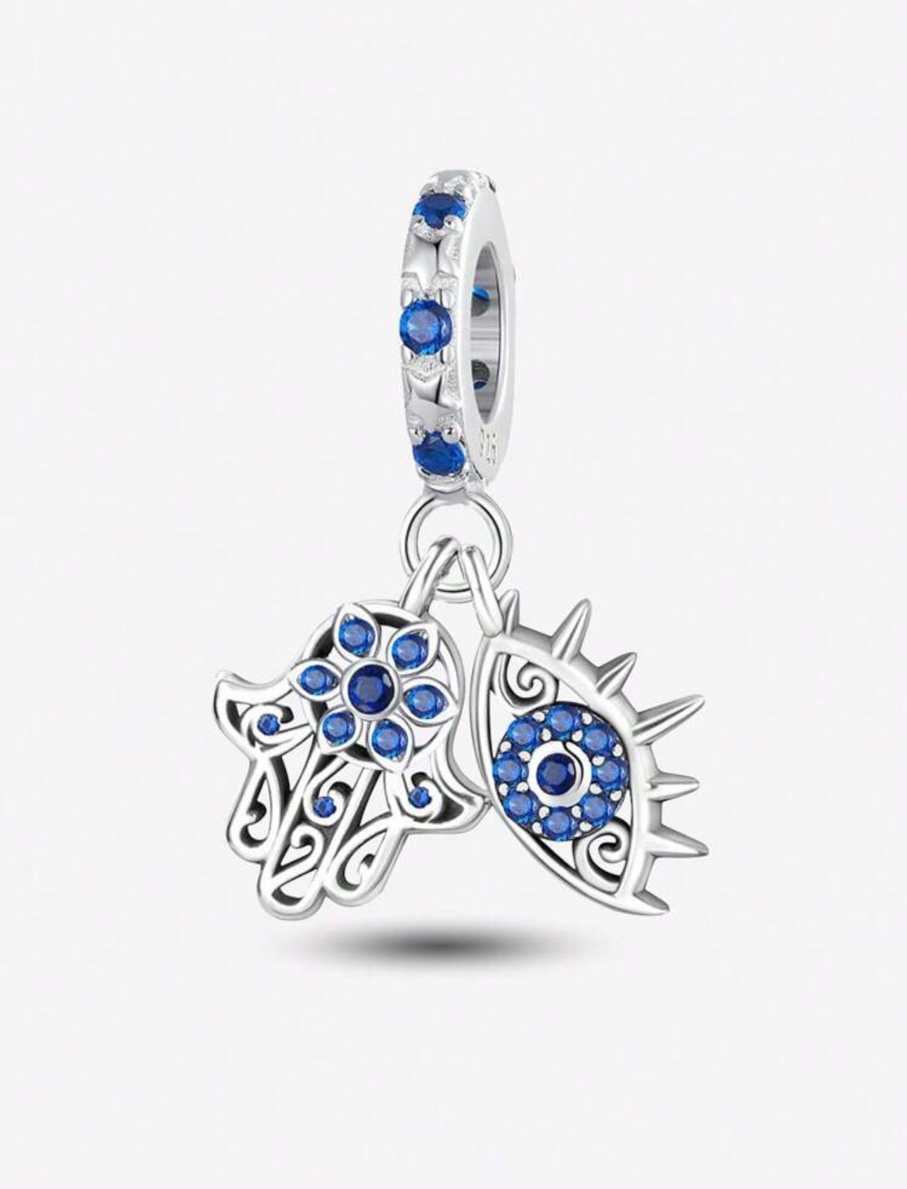 Silver Evil Eye Charm