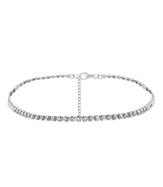 Silver Tennis Necklace