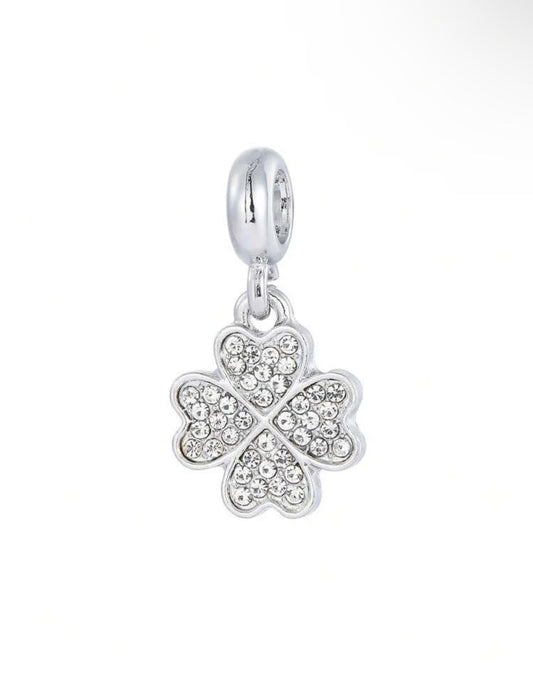 Silver Four Leaf Clover Charm
