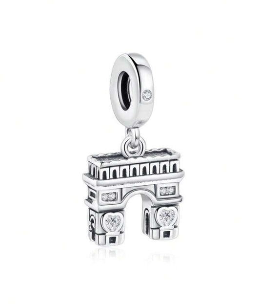 Silver Arc de Triomphe Charm