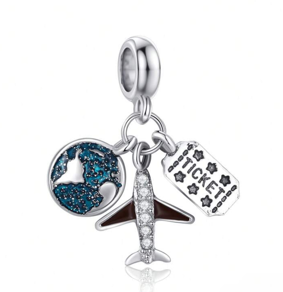 Silver Travel Charm