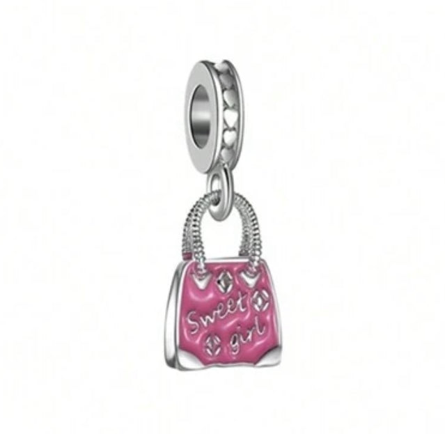 Silver Handbag Charm