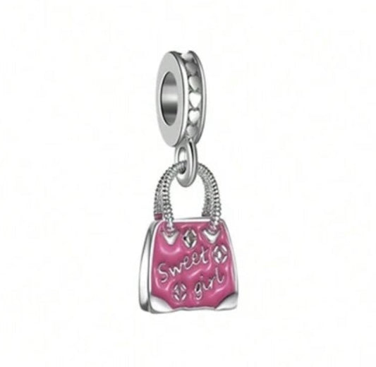 Silver Handbag Charm