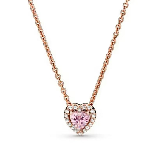 Rose Gold Heart Necklace