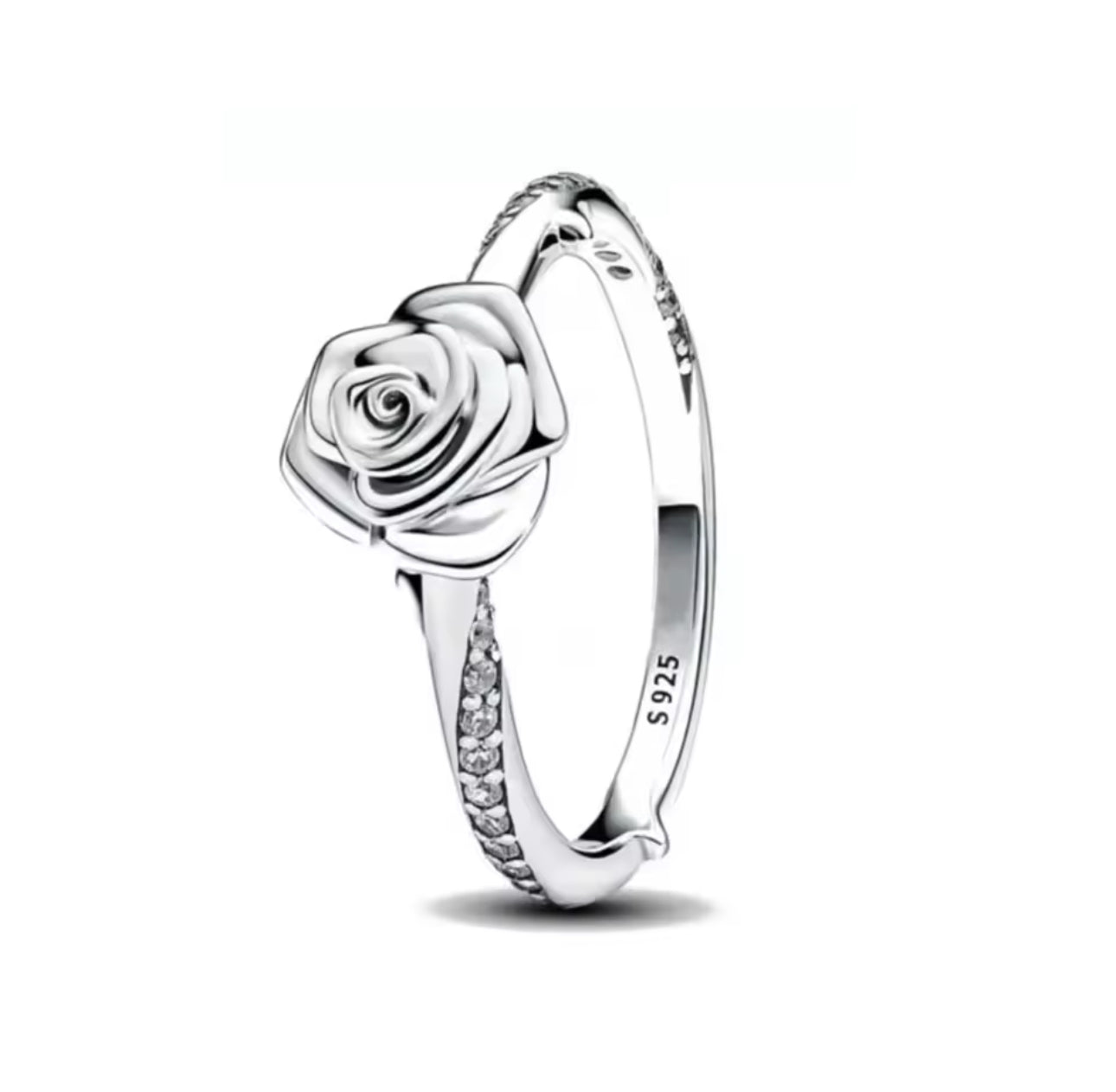 Silver Rose Ring