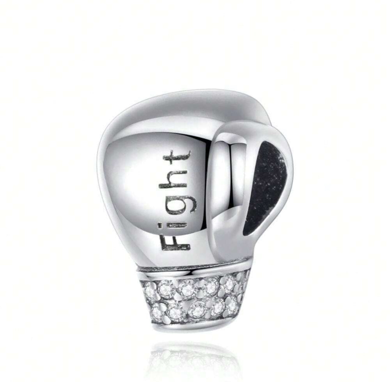 Silver Boxing Glove Charm