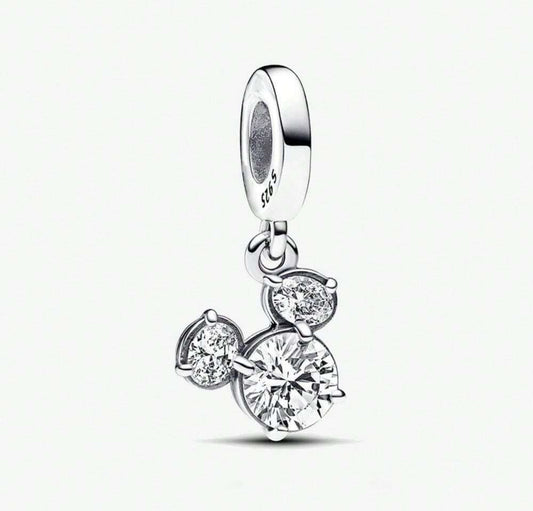Silver Mickey Mouse Charm