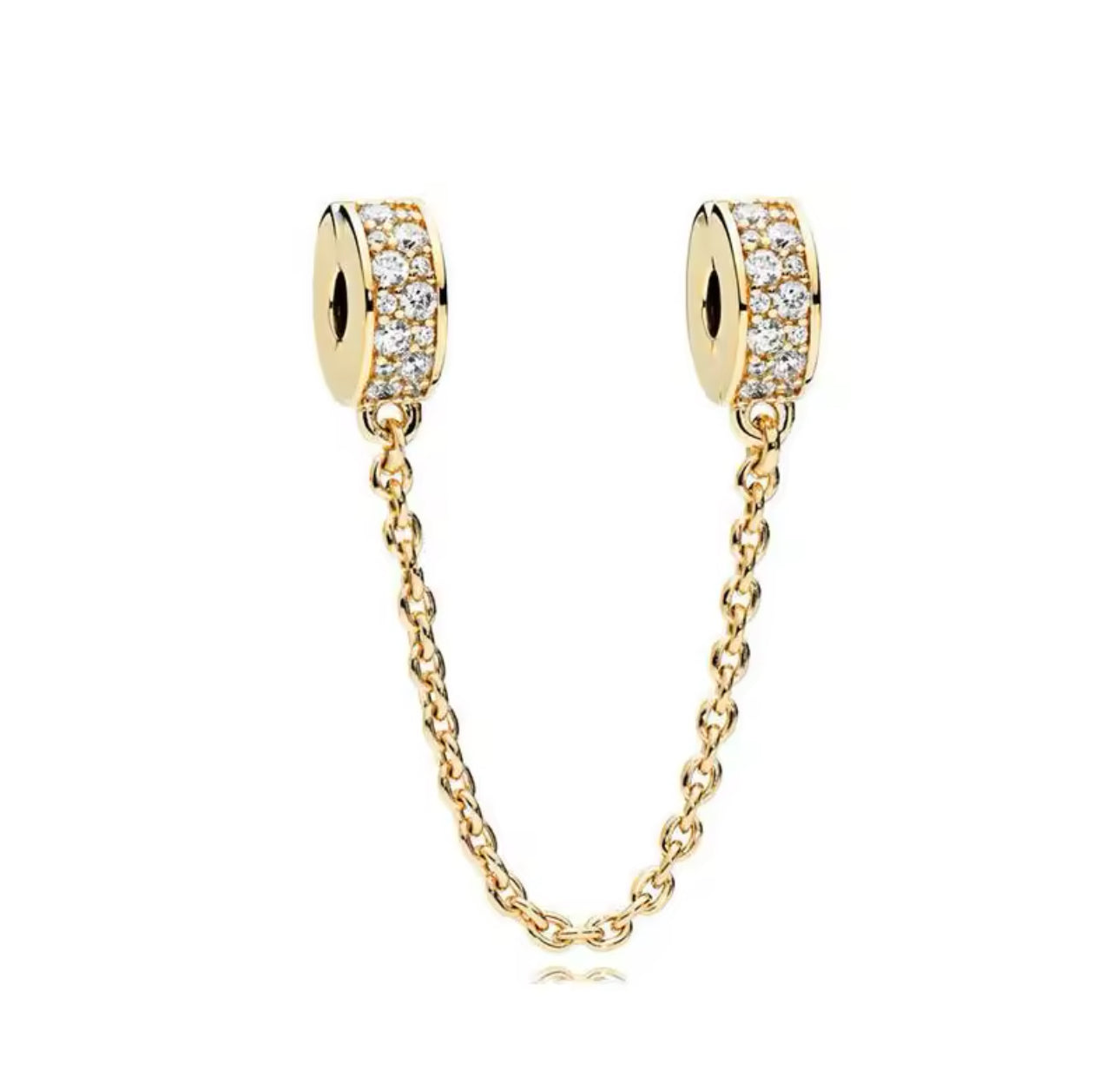 Gold Charm Safety Chain