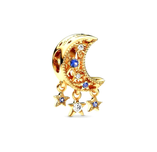 Gold Moon Charm