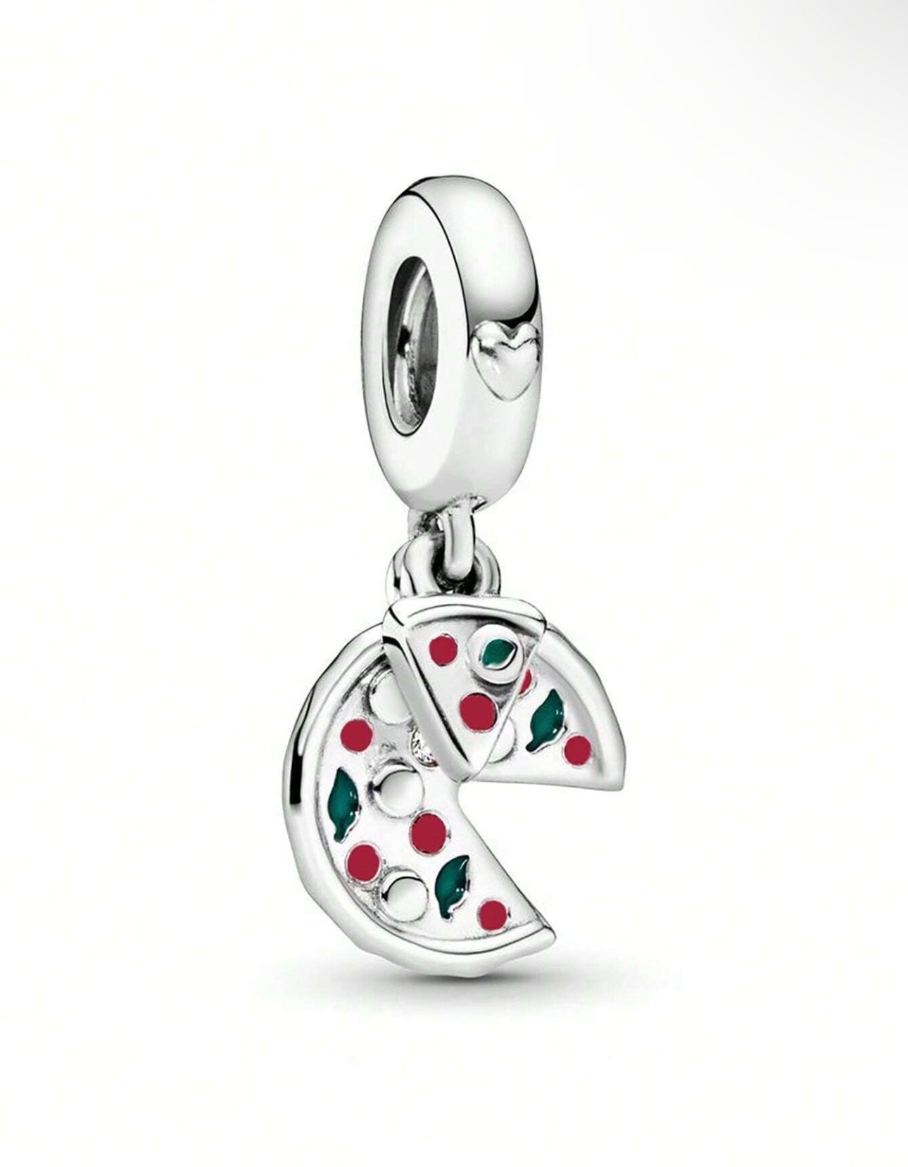 Silver Pizza Charm