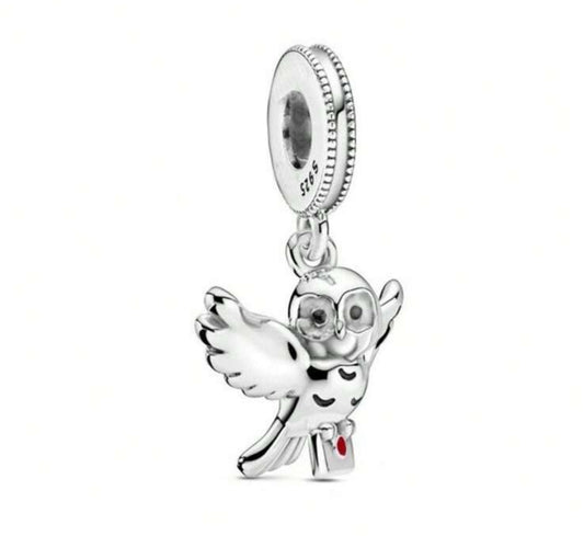Silver Harry Potter Hedwig Charm