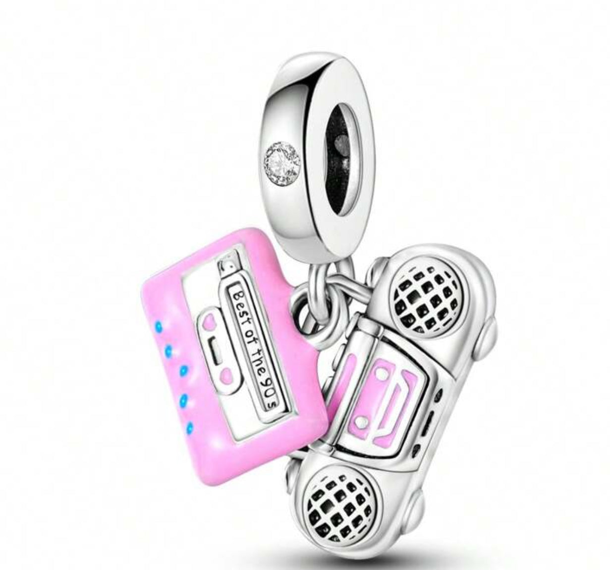 Silver Radio Charm