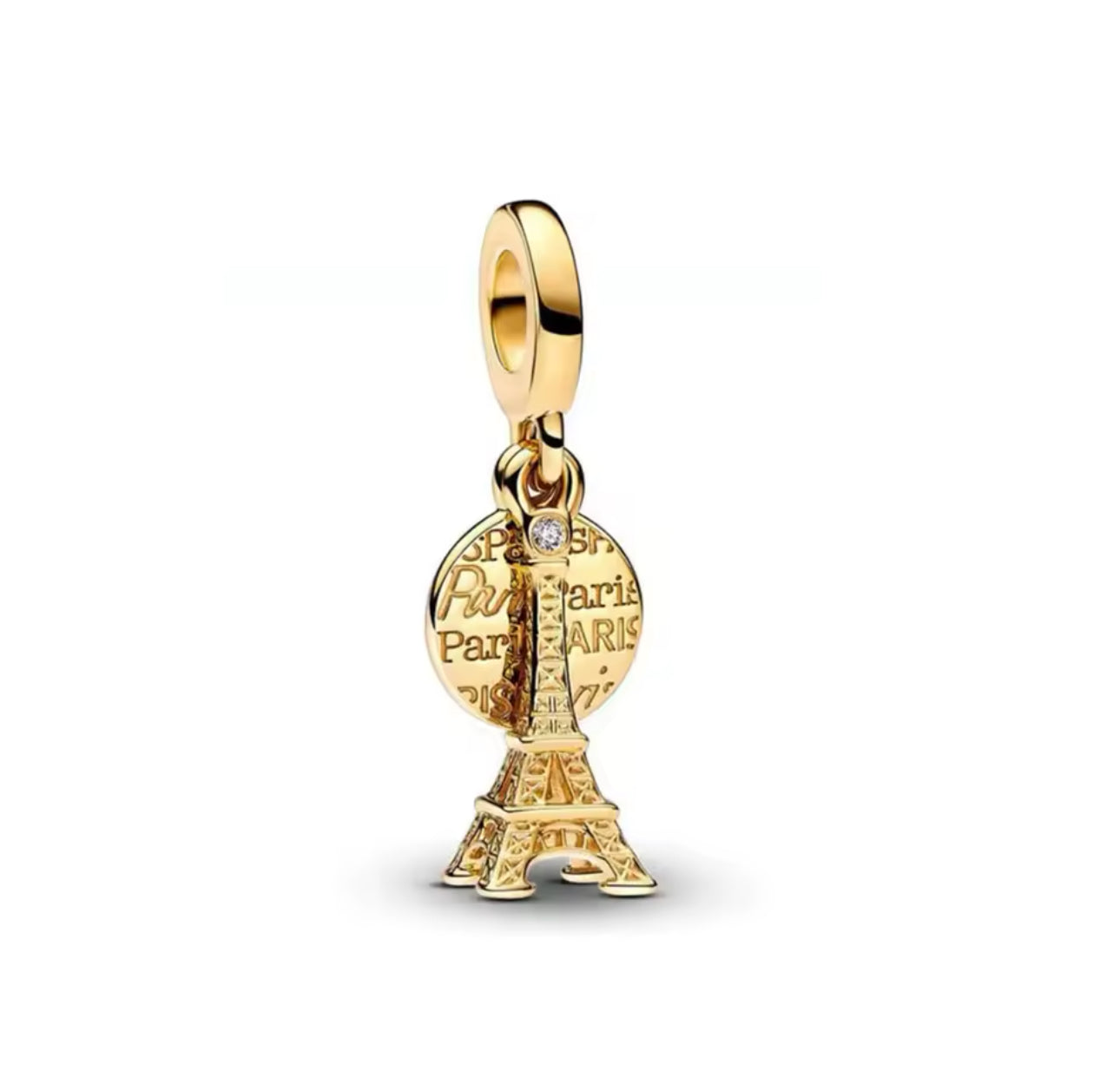 Gold Eiffel Tower Charm