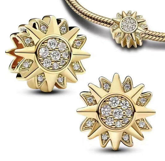 Gold Sun Charm