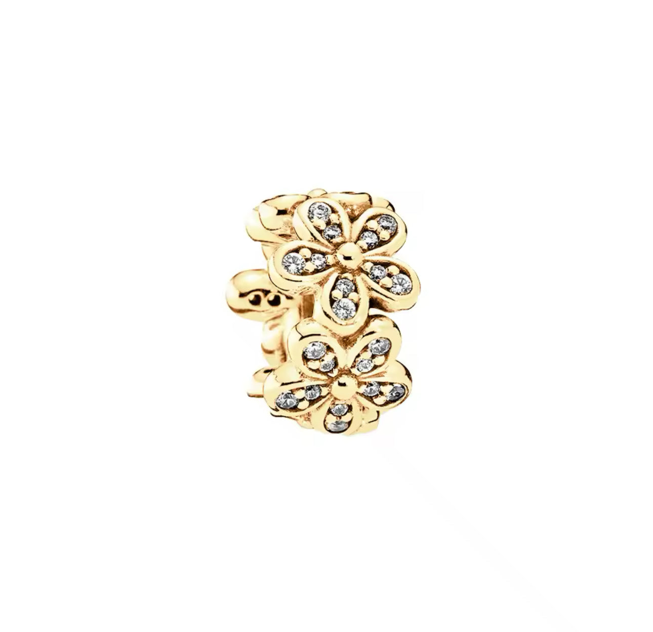 Gold Flower Charm Stopper