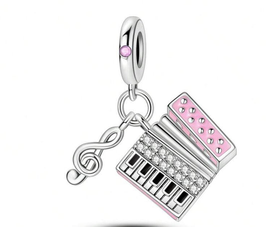 Silver Piano Charm