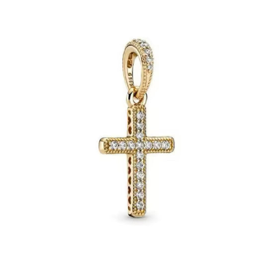 Gold Cross Charm