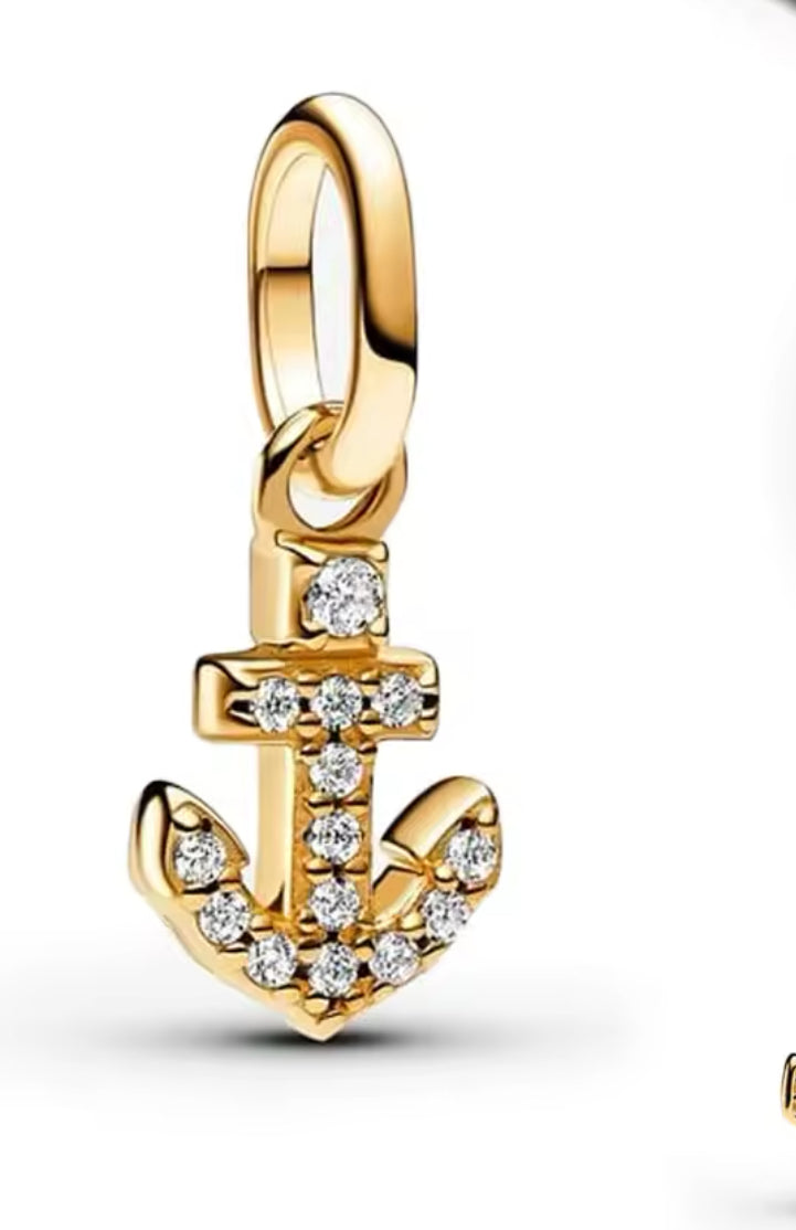 Gold Anchor Charm