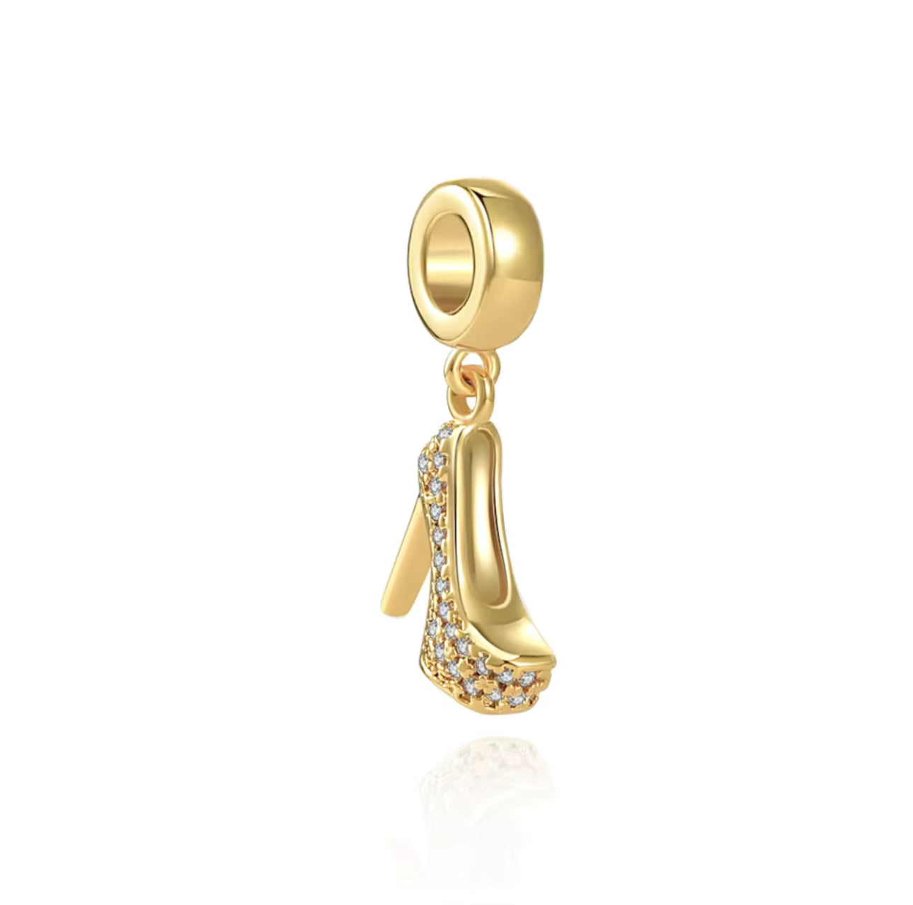 Gold High Heel Charm