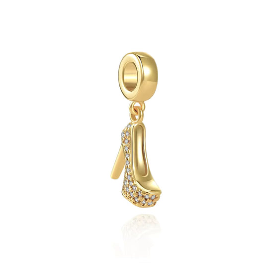 Gold High Heel Charm
