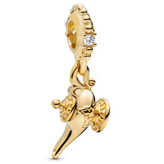 Gold Magic Lamp Aladdin Charm