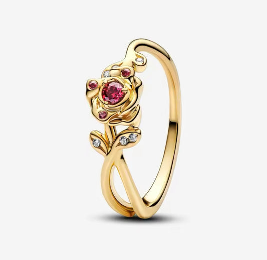 Gold Belle Rose Ring