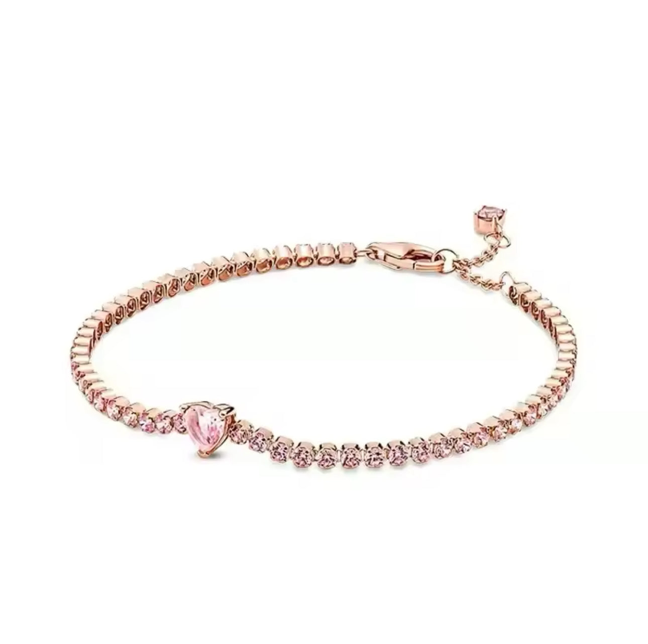 Rose Gold Heart Heart Bracelet