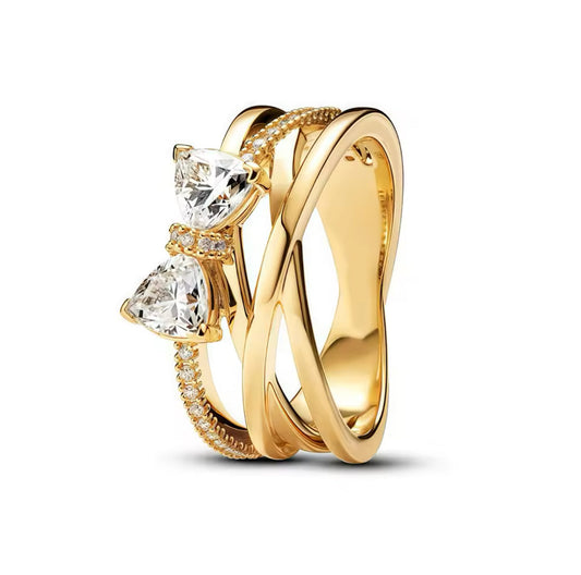 Gold Bow Ring