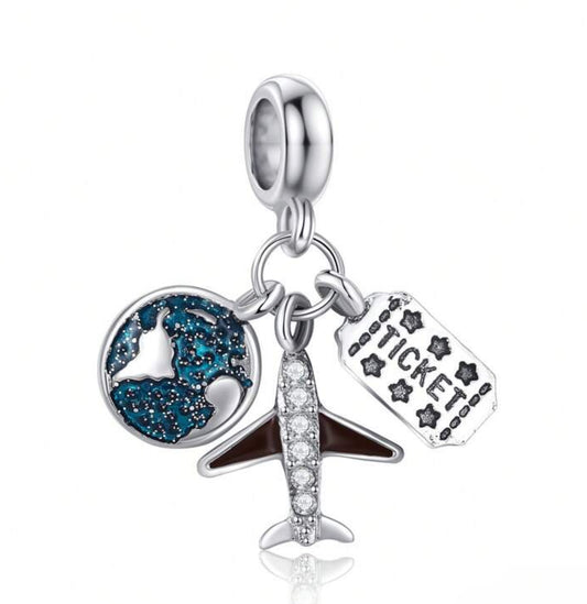 Silver Travel Charm