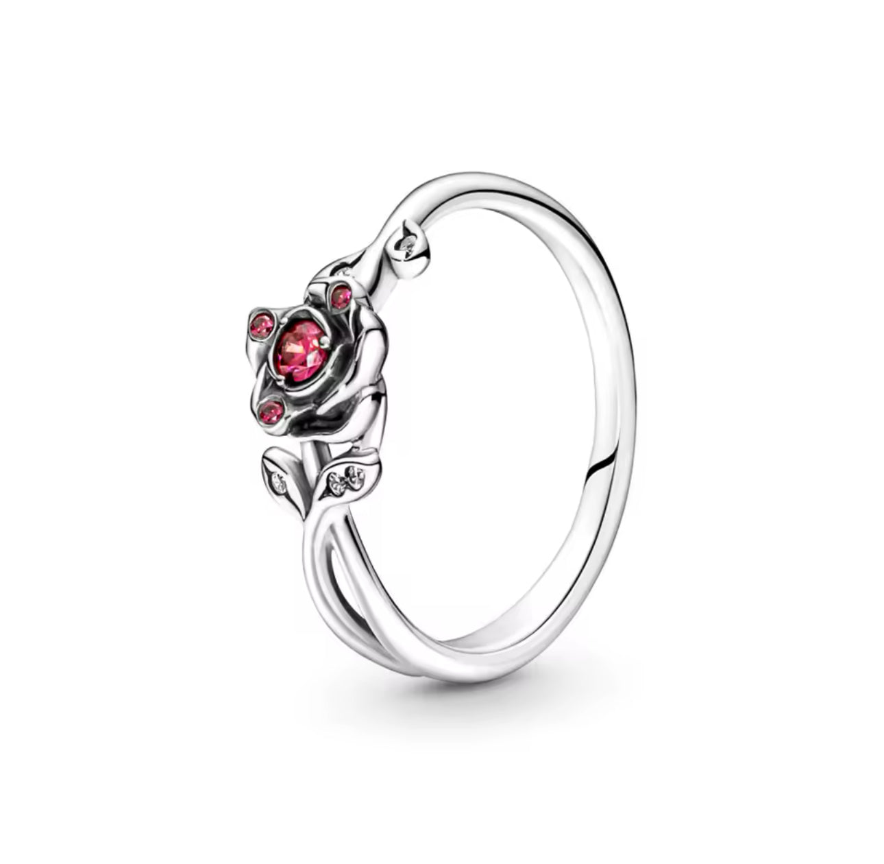 Silver Belle Rose Ring