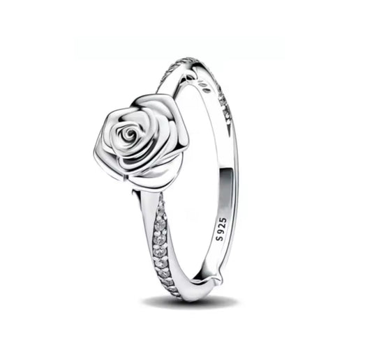 Silver Rose Ring