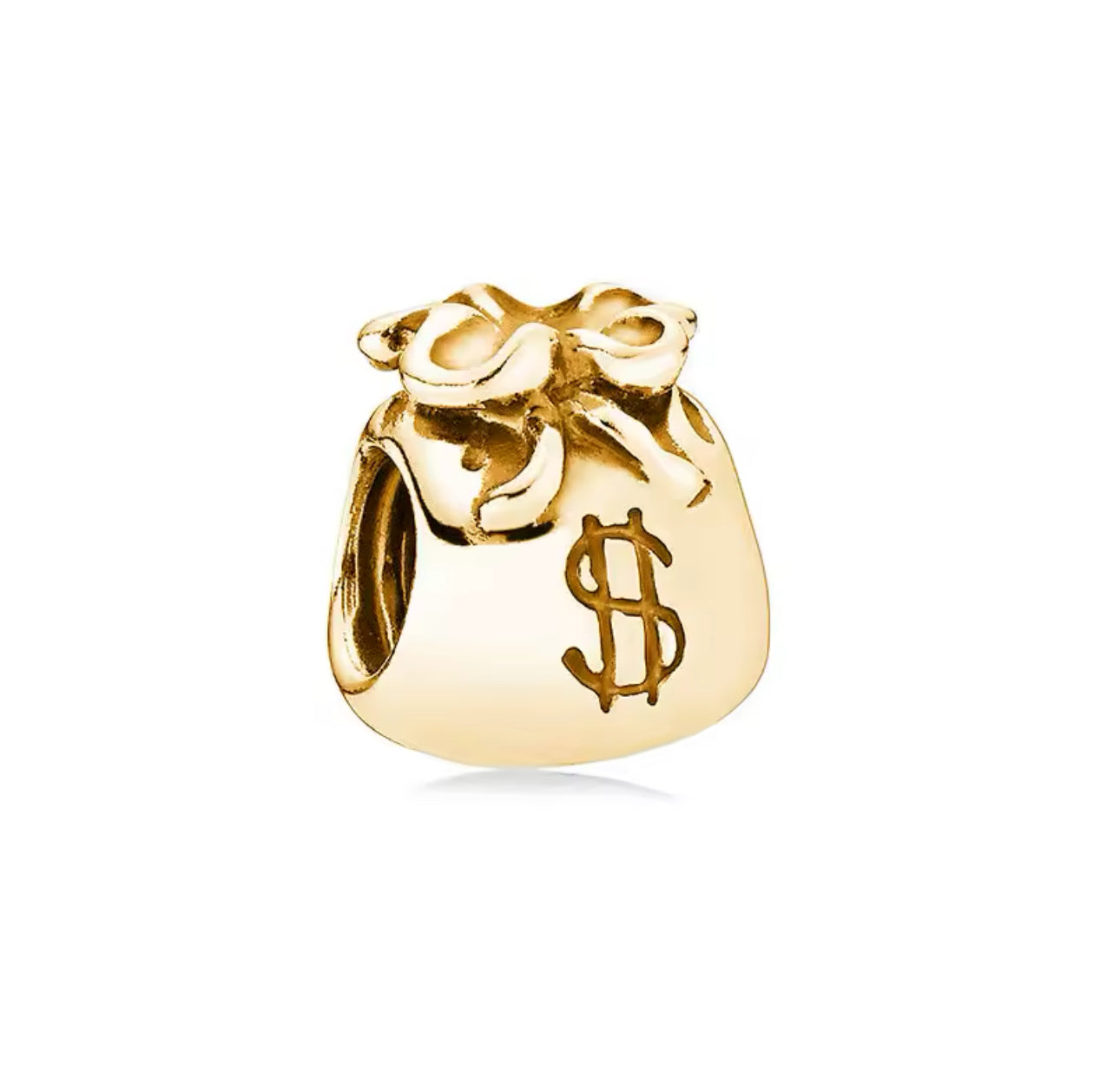 Gold Money Bag Charm