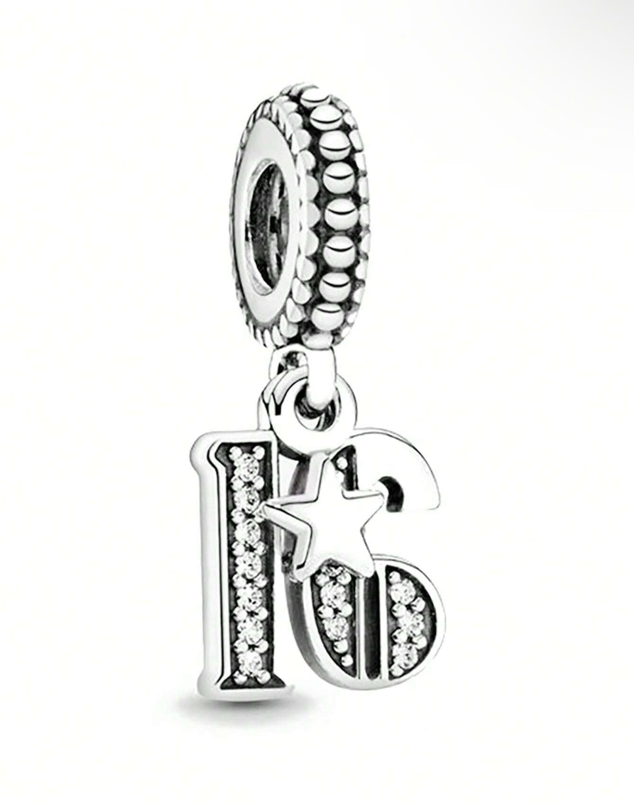 Silver Heart 16 Charm