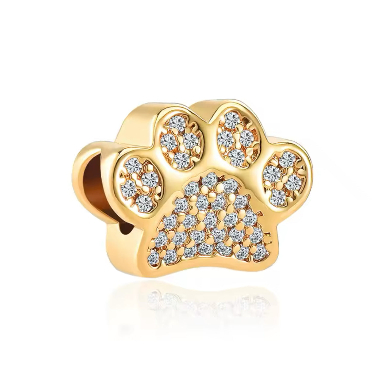 Gold Paw Charm