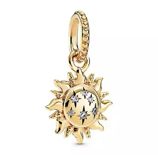 Gold Sun Charm