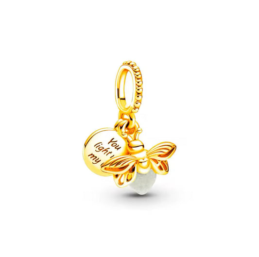 Gold Tiana FireFly Charm