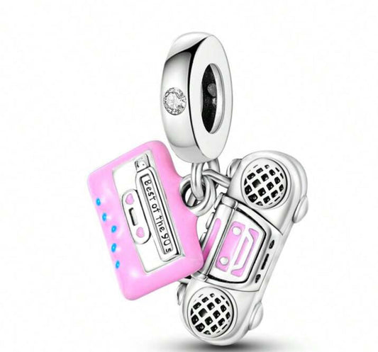 Silver Radio Charm