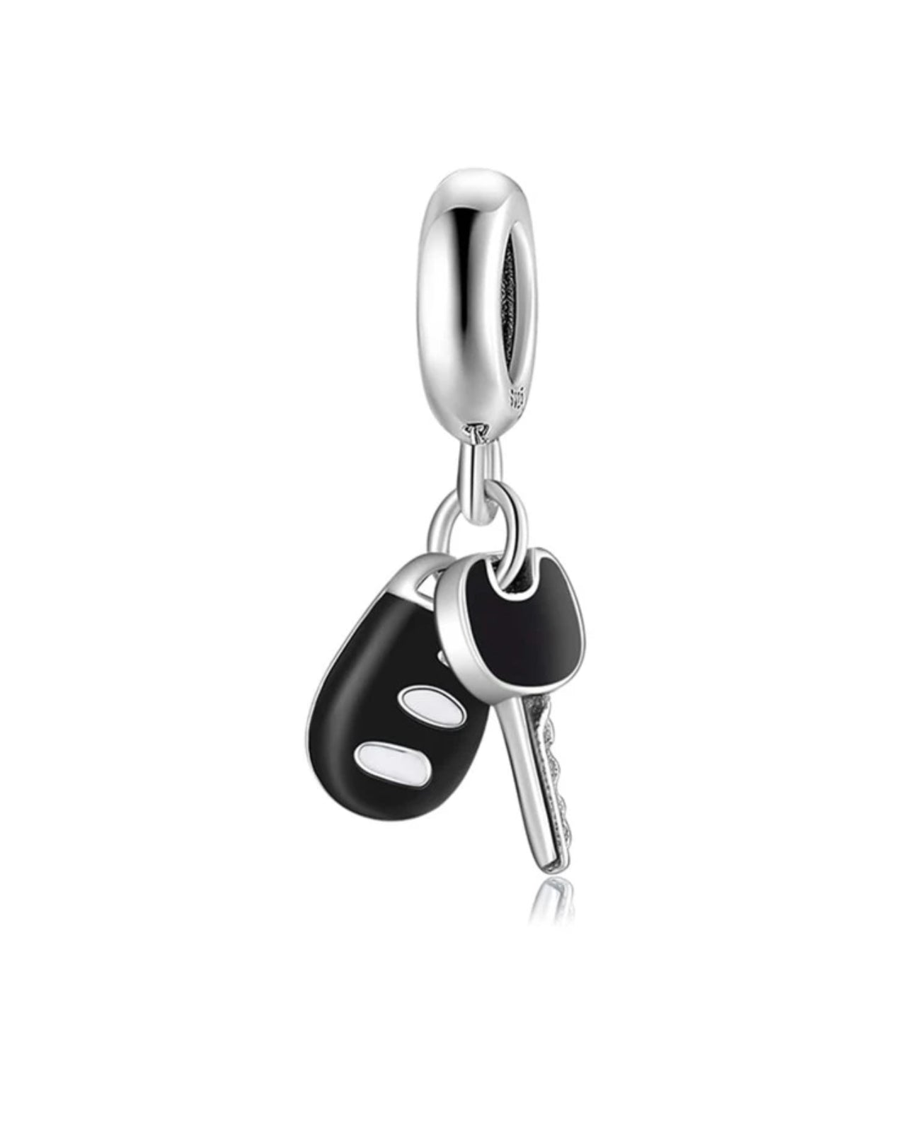 Silver New Car Charm