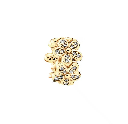 Gold Flower Charm Stopper