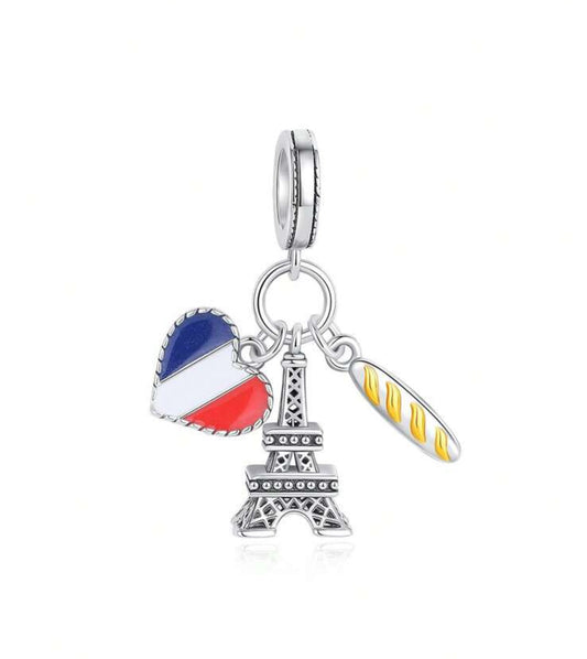 Silver French Charm