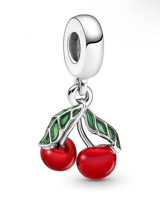 Silver Cherry Charm