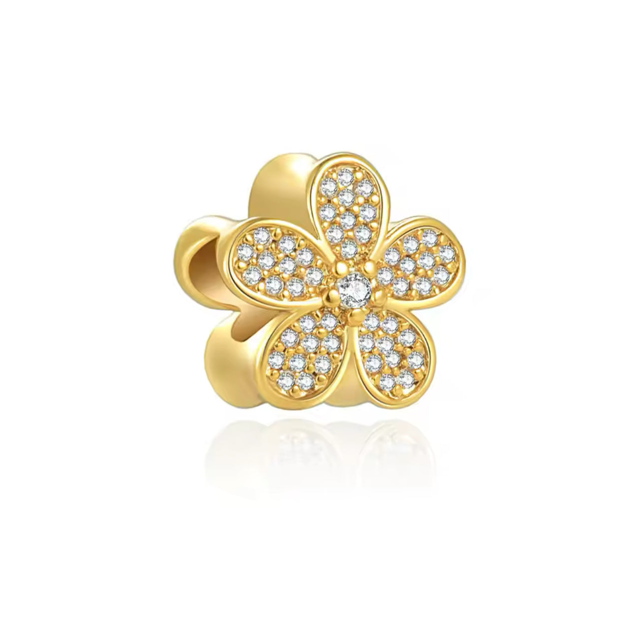 Gold Flower Charm