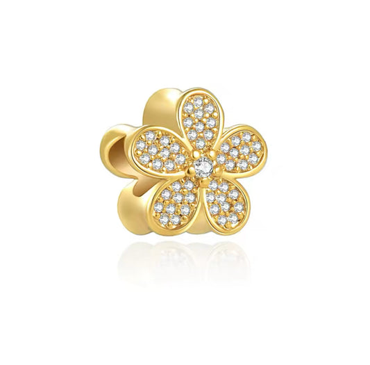 Gold Flower Charm