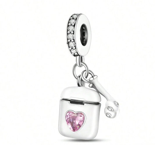 Silver Airpod Charm