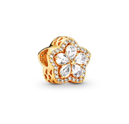 Gold Flower Charm