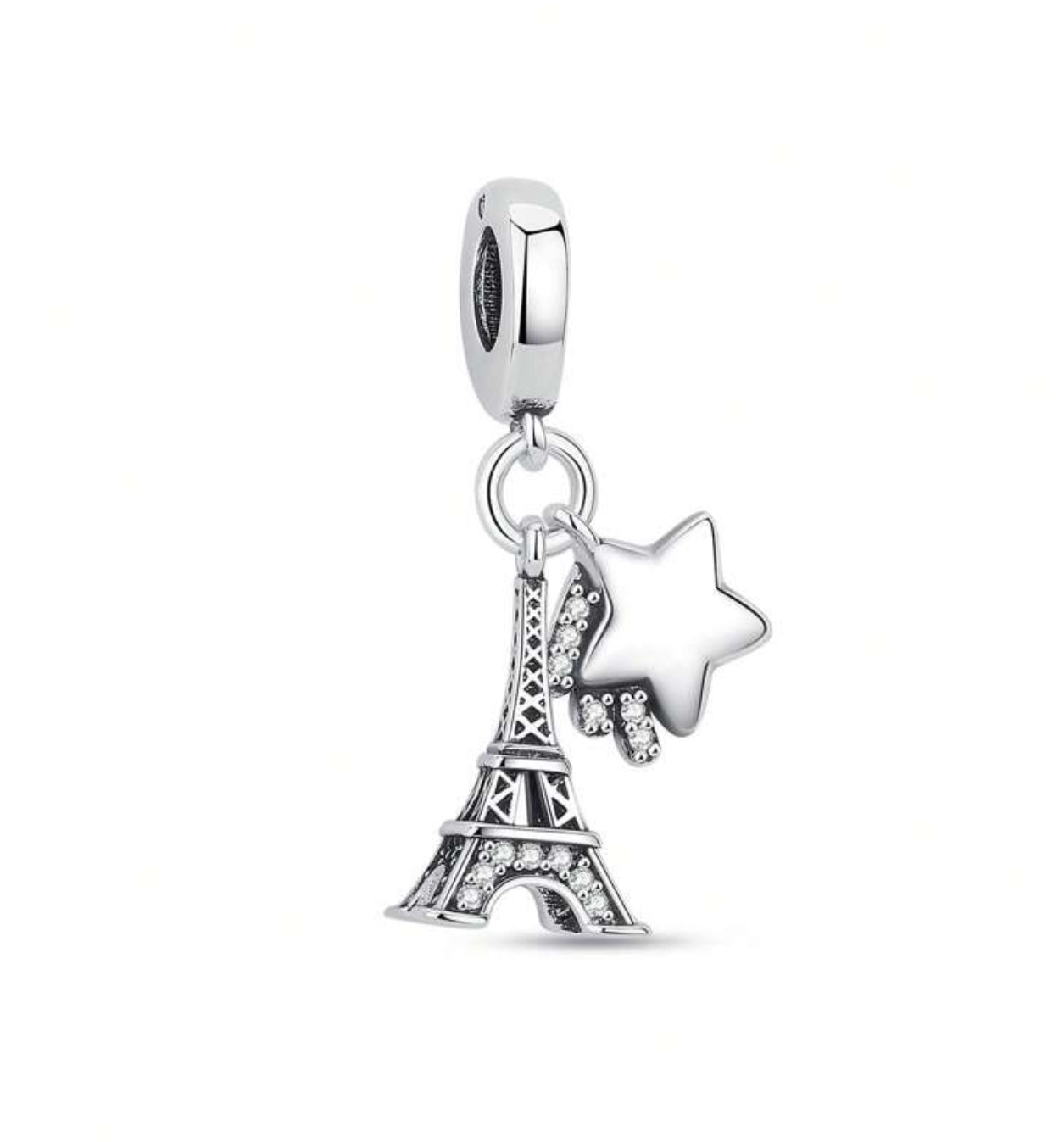 Silver Eiffel Tower Charm