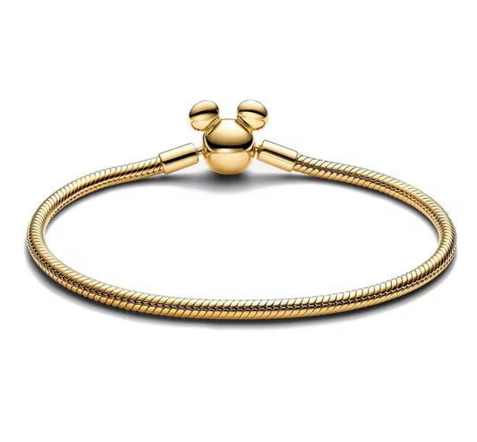 Mickey Mouse Gold Charm Bracelet
